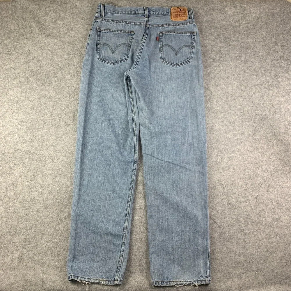 Levis Jeans Mens 34x35 Blue Pants 550 Baggy Light Relaxed Skater Denim Tag 36x36